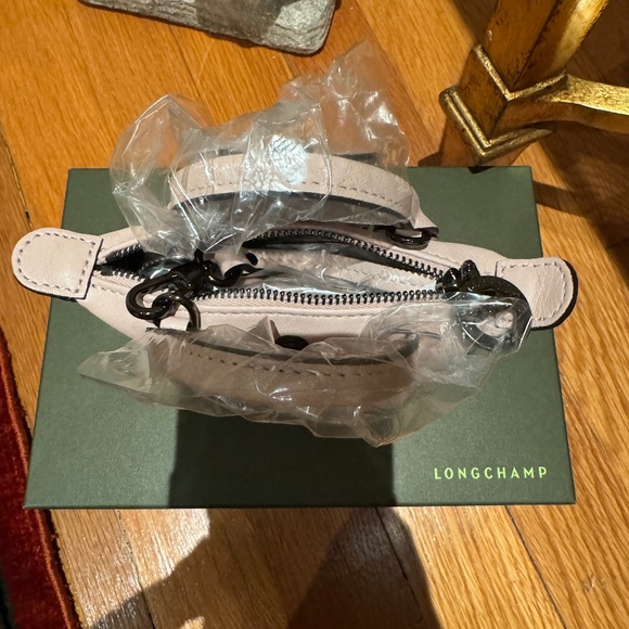 Longchamp Le Pliage Leather Top Handle Crossbody Bag - Picture 10 of 12